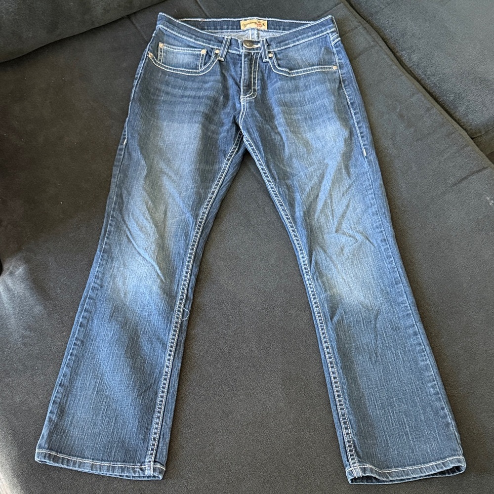 Classic Men’s Bootcut Jeans - Blue Wash